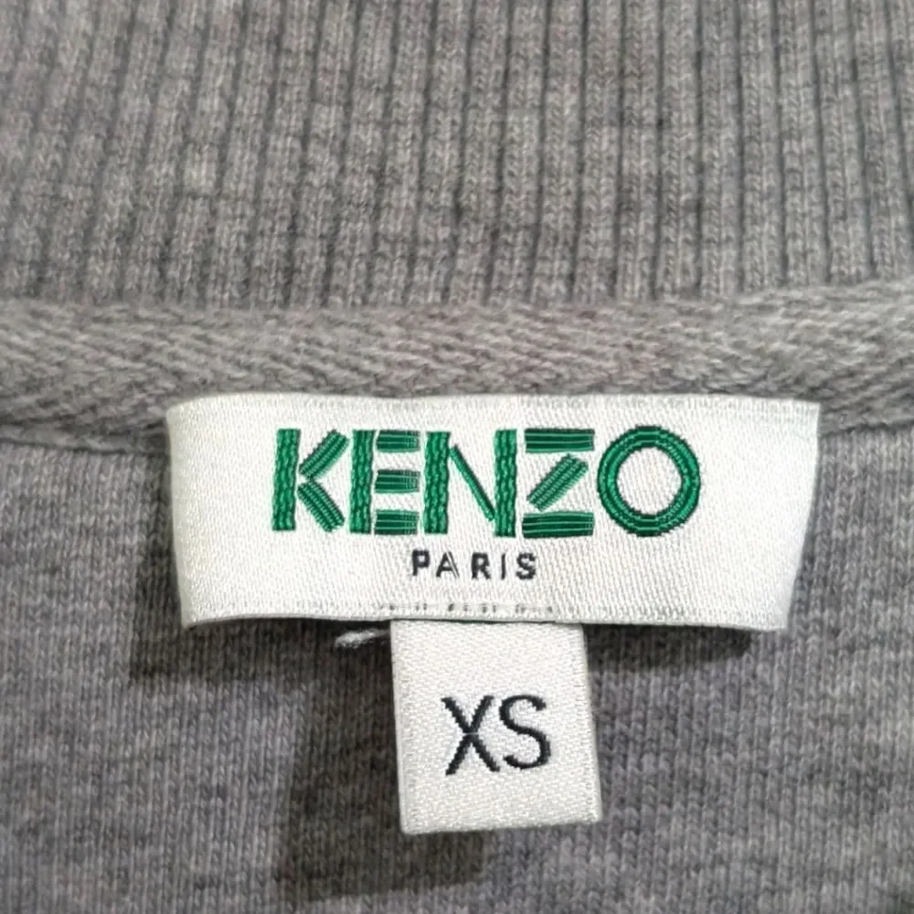 Kenzo Paris Tiger Head Embroidered Sweatshirt - Grey Men's XS
